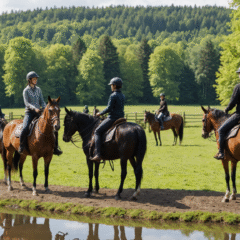 Escapades équestres en campagne – encadrement et niveaux requis