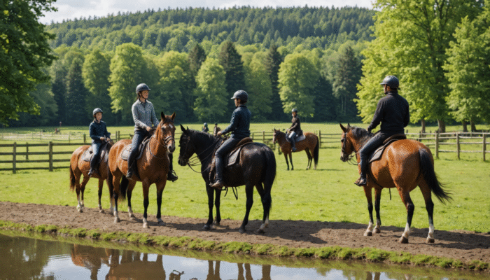 Escapades équestres en campagne – encadrement et niveaux requis
