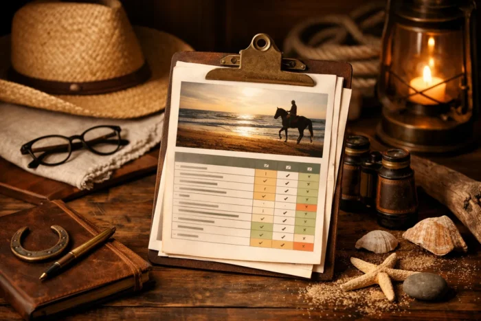 Équitation en bord de plage : comparatif des réglementations