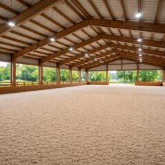 Aménager un manège privé avec revêtement équestre et éclairage LED basse consommation adapté