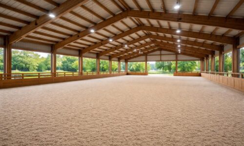 Aménager un manège privé avec revêtement équestre et éclairage LED basse consommation adapté