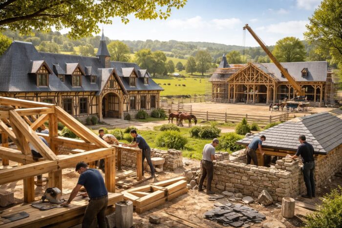 Construire vos écuries et manèges équestres avec des artisans spécialisés à Deauville