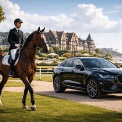 Deauville à cheval et en Jaguar F-Pace : un week-end hippique et automobile de luxe