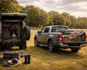 Équitation et automobile : transporter vos équipements avec Land Rover Defender et Mitsubishi L200