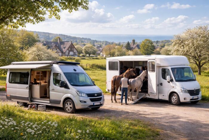 Partir en week-end équestre à Deauville avec transport de chevaux et van aménagé
